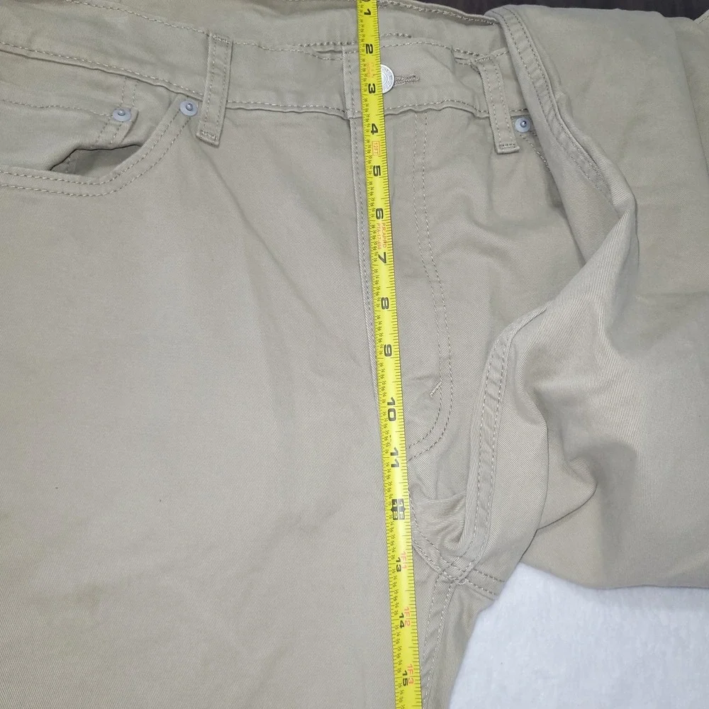 Levi's 514 Jeans, Mens, 40x30 Khaki Tan Twill Cotton Pants Straight Fit